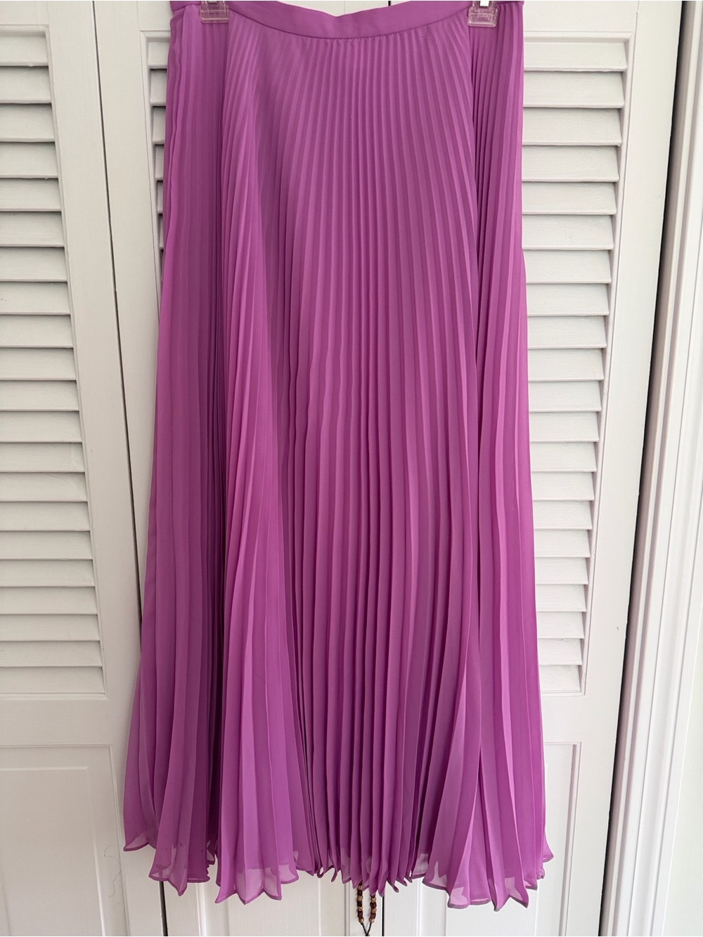 Laundry By Shelli Segal Pleated Maxi Skirt in Magenta